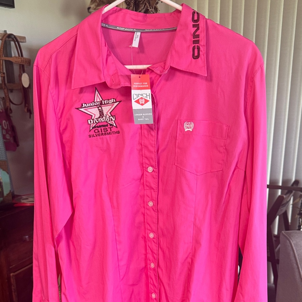 Cinch Embroidered NHSRA Junior High Button-Up Shirt